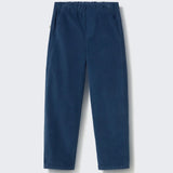 Navy-soft touch corduroy pants