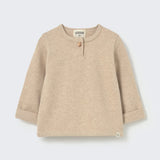 Stone brushed soft knit baby sweater.