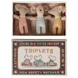 Triplets, Baby mice in matchbox