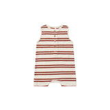 Davis Romper || Red Stripe