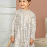 Girl's Sequins Dress || Sand