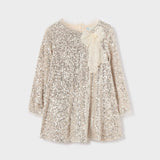 Girl's Sequins Dress || Sand