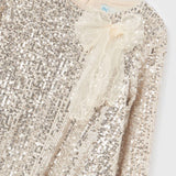 Girl's Sequins Dress || Sand