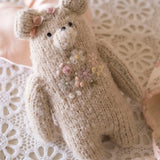 Embroidered Flower Bear || Natural