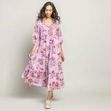 Womens Indira Dress || Lavender Poppy
