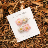 Crochet Clip Set || Multicolor Flower