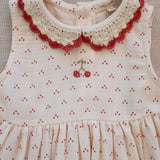 Crochet Collar Dress || Red Dot Cherry
