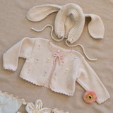 Embroidered Bolero || Pink & Natural
