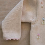 Embroidered Bolero || Pink & Natural