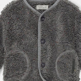 Baby Faux Fur Recycled Jacket || Grey