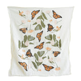 Tea Towel || Monarchs & Milkweeds