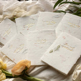 Handmade Paper Letterpress Card || Sending Love