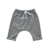 Cotton Baby Joggers || Heather Grey