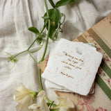 Petite Handmade Paper Letterpress || Maya Angelou Quote