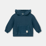 Organic Plush Baby Hoodie || Blue