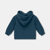 Organic Plush Baby Hoodie || Blue