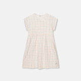 Plaid Crepe Dress