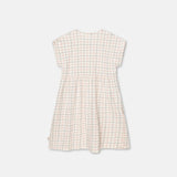 Plaid Crepe Dress