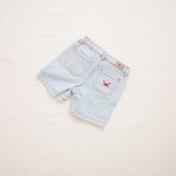 Vintage Short || Crab Embroidery