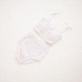 Women's Smocked Bikini || Vintage Flowers