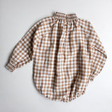 The Gingham Bodysuit || Bronze Gingham