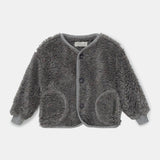 Baby Faux Fur Recycled Jacket || Grey