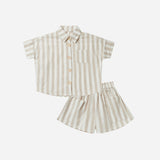 Kelli Set || Grey Stripe