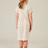 Plaid Crepe Dress