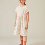 Plaid Crepe Dress