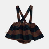 Organic Plaid Baby Bloomers || Brown