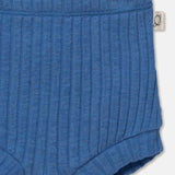 Rib Baby Shorts || Blue