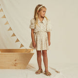 Sparrow Skirt || Blue Ditsy