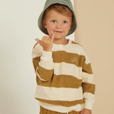 Terry Crewneck || Gold Stripe