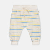 Toweling Stripe Baby Pants || Yellow & Blue