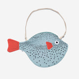 Aqua Pufferfish Bag || Big