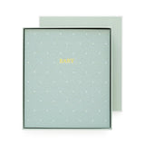 Baby Book || Mist Green With White Dot