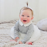 Milan Knit Baby Tutu Dress || Heather Grey