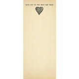 Skinny Notepad || Love You To The Moon