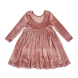 Steph Dress || Blush Velour